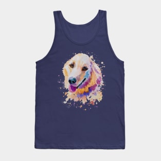 Golden retriever portrait Tank Top